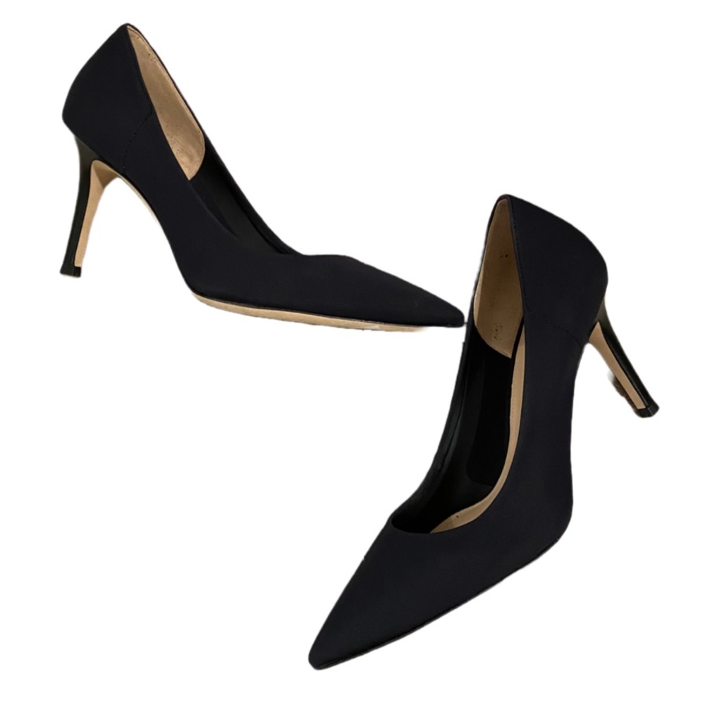 New in Box - Via Spiga black fabric pointed pumps